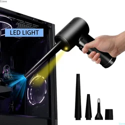 Nova bateria poderosa espanador de ar sem fio usb aspirador ventilador portátil ferramenta sem fio comprimido para computador portátil teclado do carro