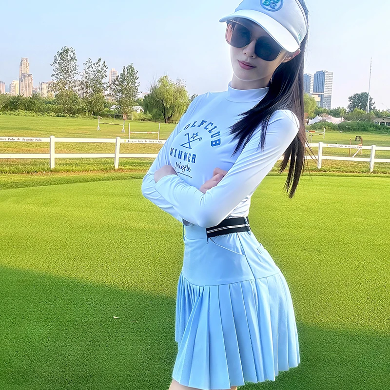 Autumn New Golf Women's Long Sleeved Slim Fit and Wear-resistant High-quality Versatile Temperament Outdoor Leisure Sports Set