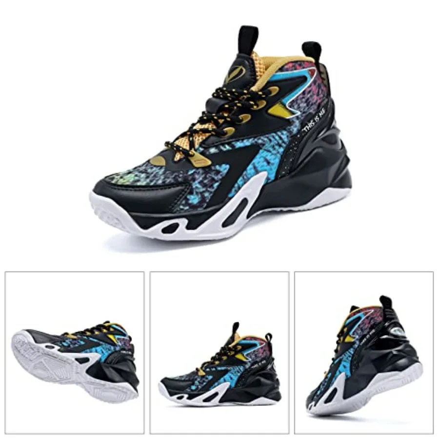 Scarpe da basket per bambini sneaker mid top antiscivolo_voghion.com