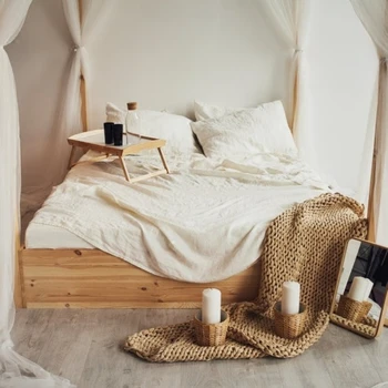 Colore bianco naturale grigio blu, 100% canapa, antibatterico ecologico, dimensioni USA Regno Unito, copripiumino in lenzuolo personalizzato 1