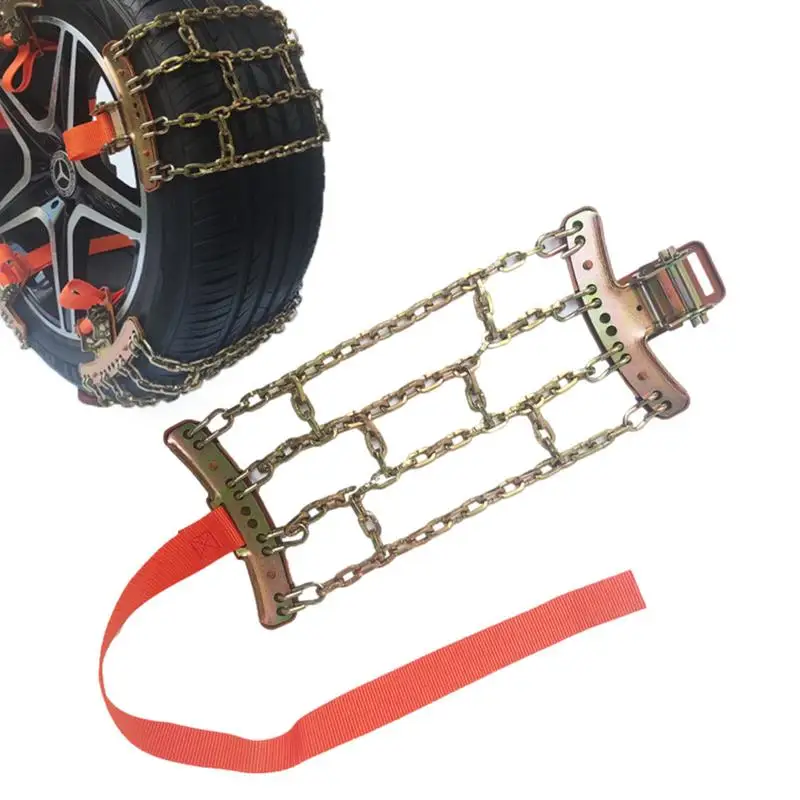 

Snow Chains For Car Universal Fit Anti-Slip Car Chains Anti Slip Tire Chains Universal Fit Car Snow Chains For SUV Car Truck On