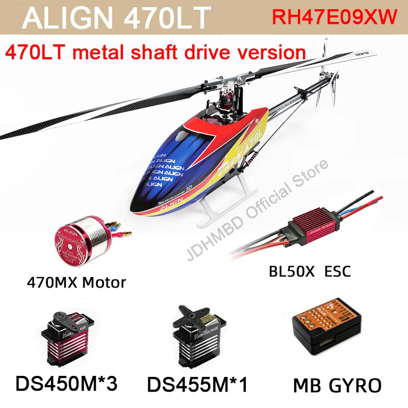 

3D RC Helicopter ALIGN 470 T-REX 470LT RH47E09XW 6CH RC Helicopter PNP Fits 450 450L upgrade 470L 380mm main rotor