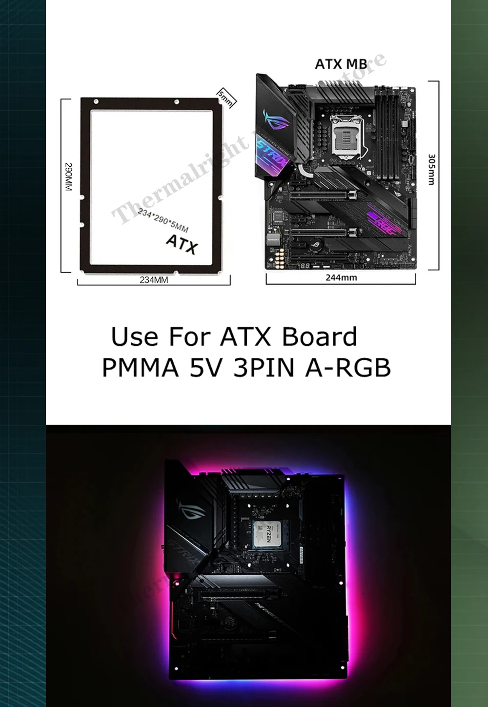 decoração do armário do PC, placa-mãe DIY,