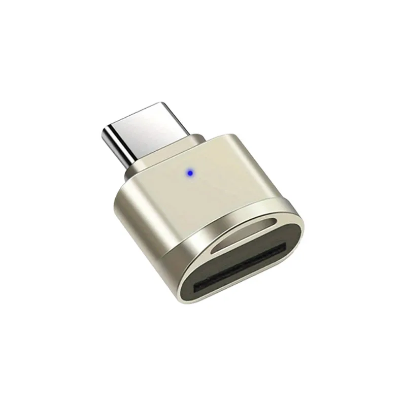 Universal Mini Metal USB-C SD and Memory Card Reader