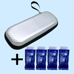 Portable Waterproof Insulin Cooling Bag with Thermal Insulation and Ice Packs (Spusilver4icepack)