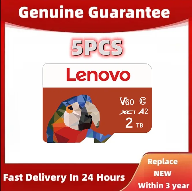 5 Pz Originale Lenovo Sd Card Class10 64Gb Carte Sd Memoria 2Tb Micro Tf Sd Card 128Gb Scheda Di Memoria Flash Per Dash Cam/Fotocamera/Ps4
