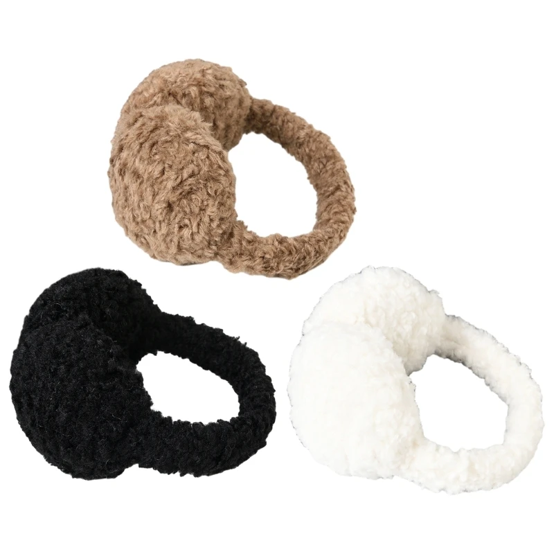 

Thick Plush Ear Muffs for Women Warm Ear Warmers Cold Weather Ear Protective Furry Ear Covers for Outdoor Activities 449B