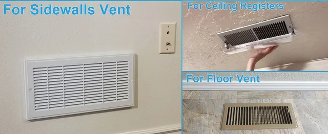 Deflettore Magnetico Per Sfiato Aria - Regolabile A Doppio Strato Per Pavimento O Parete - Foto 11