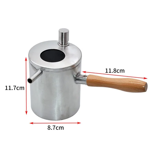 1Dcs Méhviasz Öntés Edény Rozsdamentes Acél Olvadáscserép -Viasz -Gyertya Szerszám Méhész Eszköz - Image 6