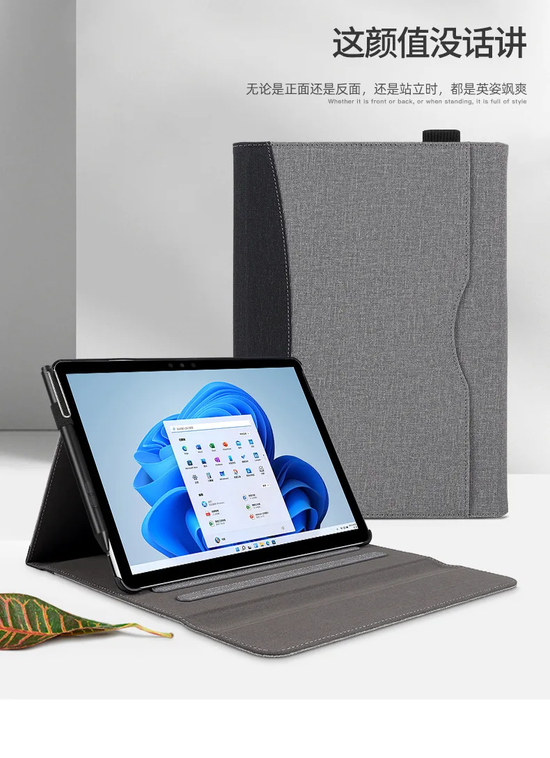 Custodia Per Microsoft Surface Pro 8 7 6 5 4 /Pro Lte, Custodia Protettiva Robusta All-In-One Con Portapenne Per Surface Go2 Go3