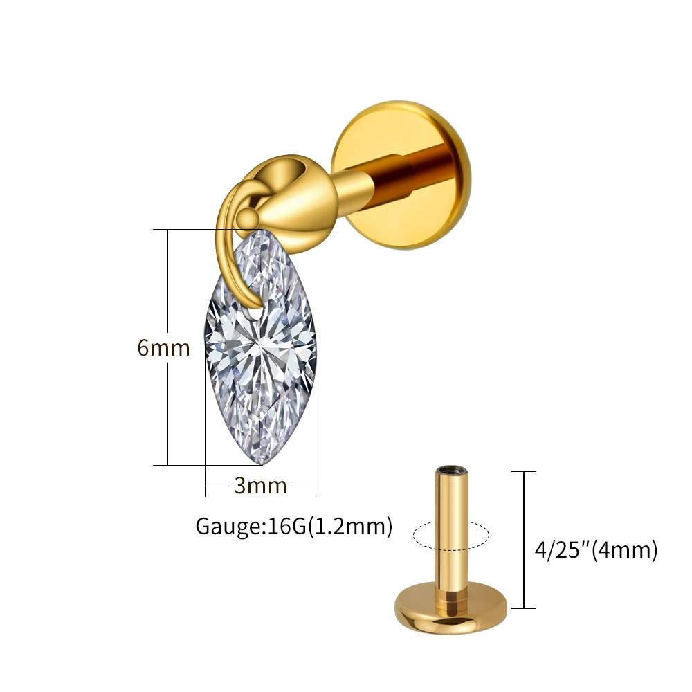 Gold 1.2x4mm