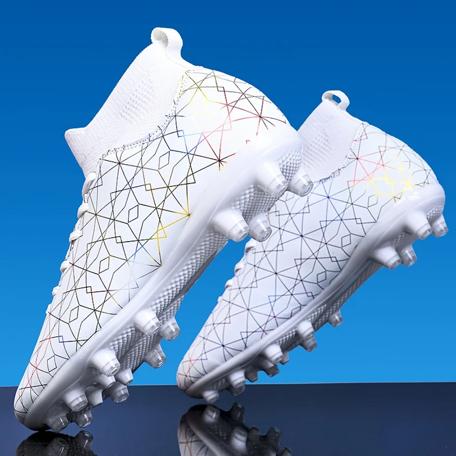 Neu Männer Professionelle Fußball Schuhe FG Training Fußball Stiefel Turnschuhe Lange Spikes Außen Bequeme_voghion.com