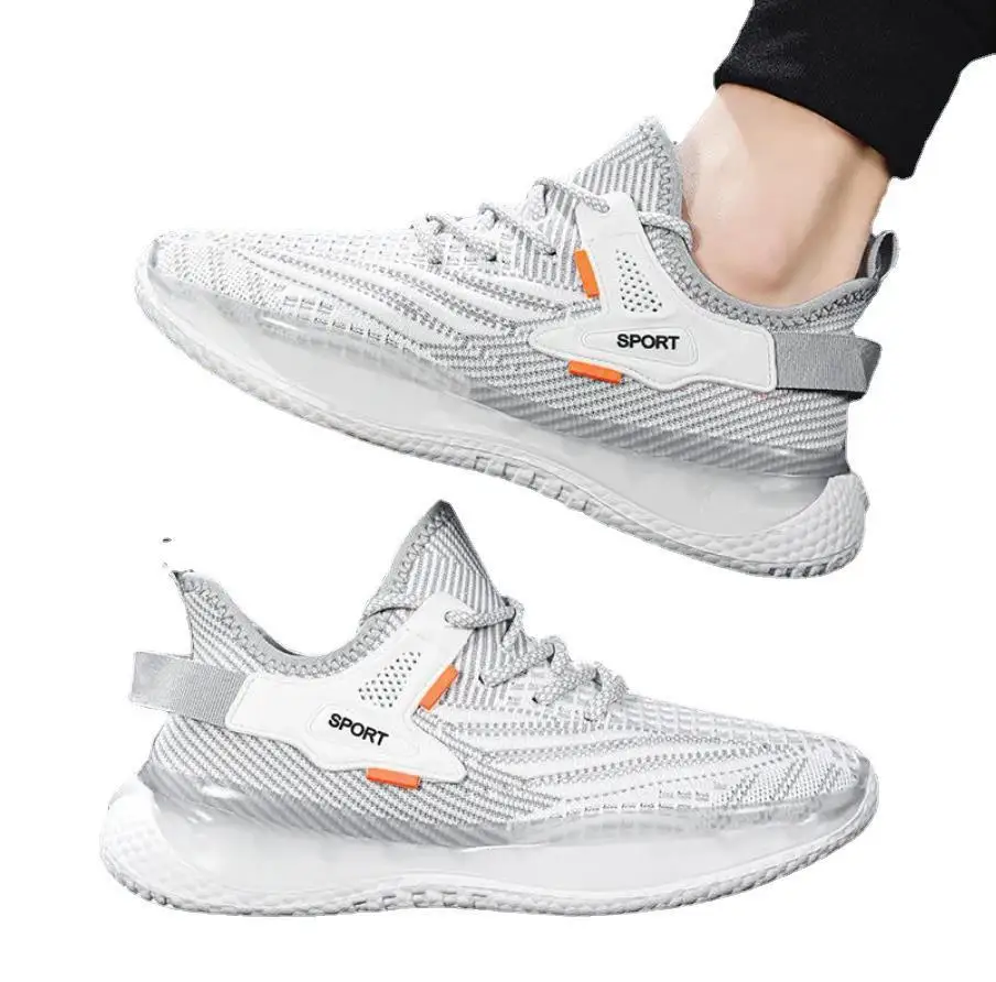 

New breathable sports shoes for men's mesh soft soles for men's fashion trend running shoes are lightweight and versatile