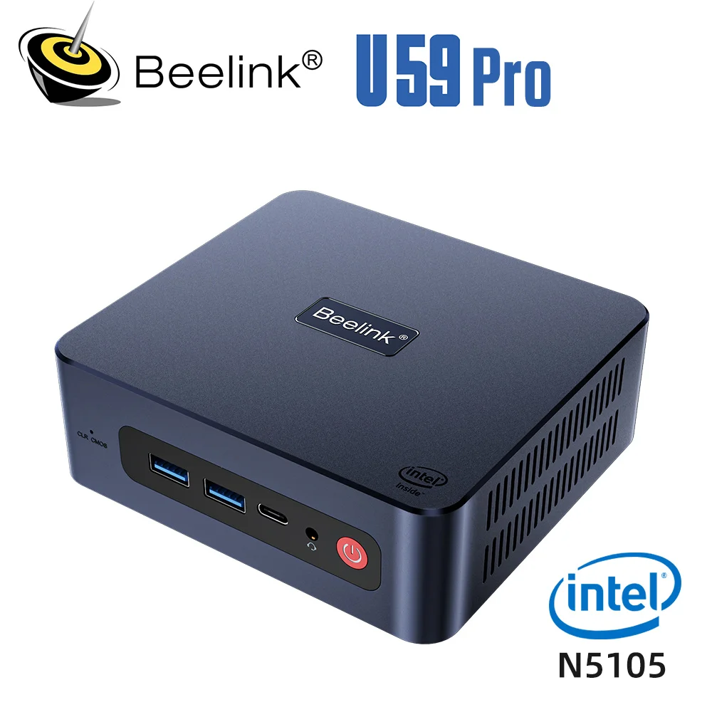 Beelink-Mini PC U59 Pro, Intel 11th Isabel Celeron N5105, DDR4, 8