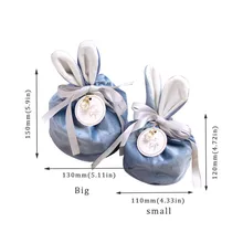 

10pcs Mystery Easter Pink Bunny Drawstring Bag Mysterious Surprise Wedding Valentines Day Christmas Gift Box Packaging for Guest