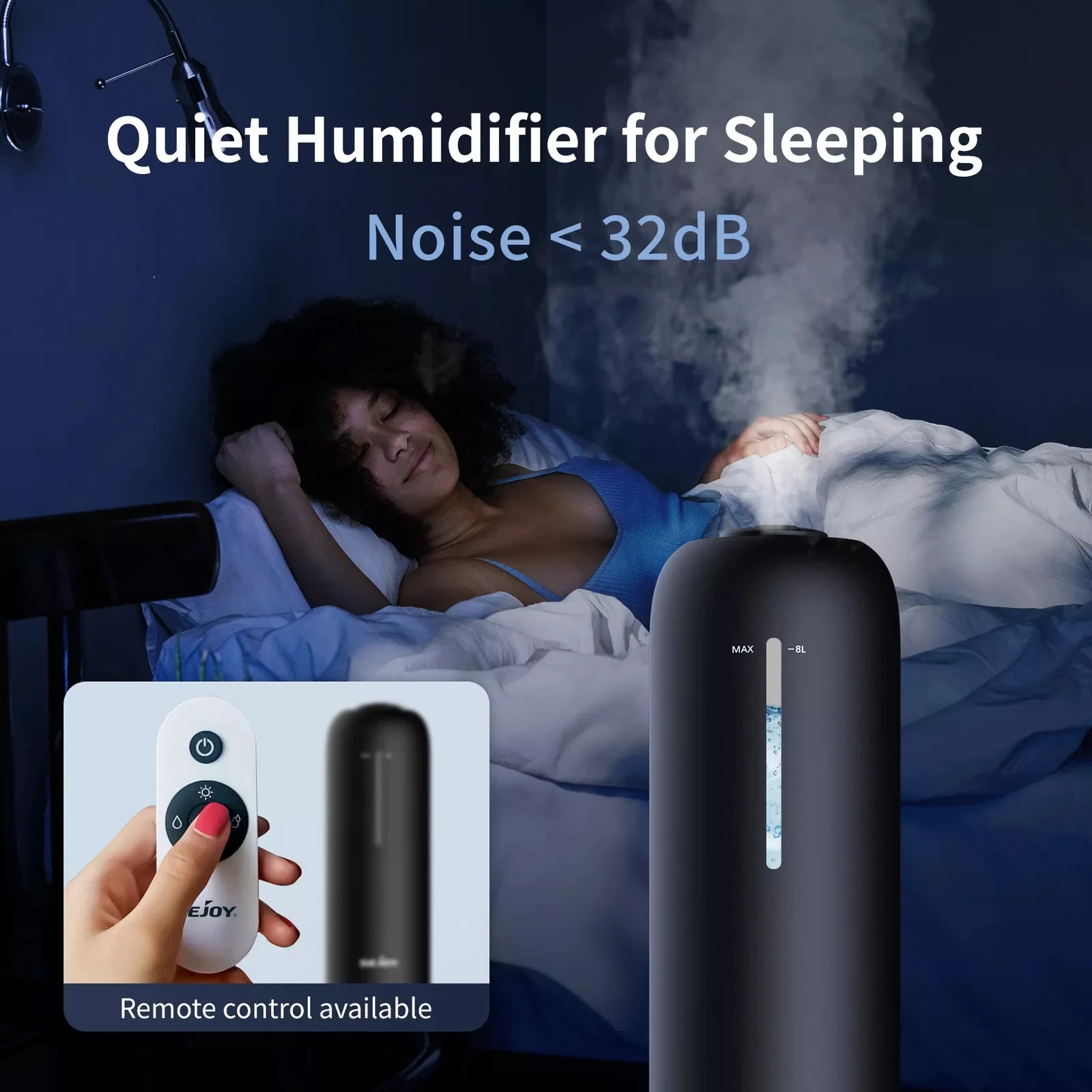 Sejoy 8L Humidifier Large Room Ultrasonic Cool Mist Essential Oil Diffuser Timer Humificador 5