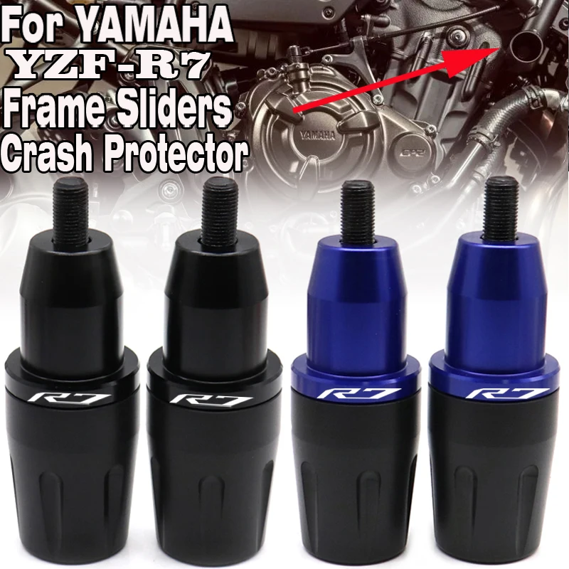 

R7 Frame Sliders Crash Protector For YAMAHA YZF-R7 2021 2022 YZFR7 Motorcycle Accessories Falling Protection Bobbins Pad YZF R7