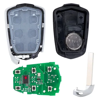 Keyforkess 315MHz/ 433MHz HYQ2EB/ HYQ2AB chiave remota intelligente senza chiave 5 1 6 pulsanti telecomando per Cadillac Escalade ESV 2015-2020 - KEYECU 315MHz 433MHz HYQ2EB HYQ2AB chiave remota intelligente senza chiave 5 1 6 pulsanti telecomando