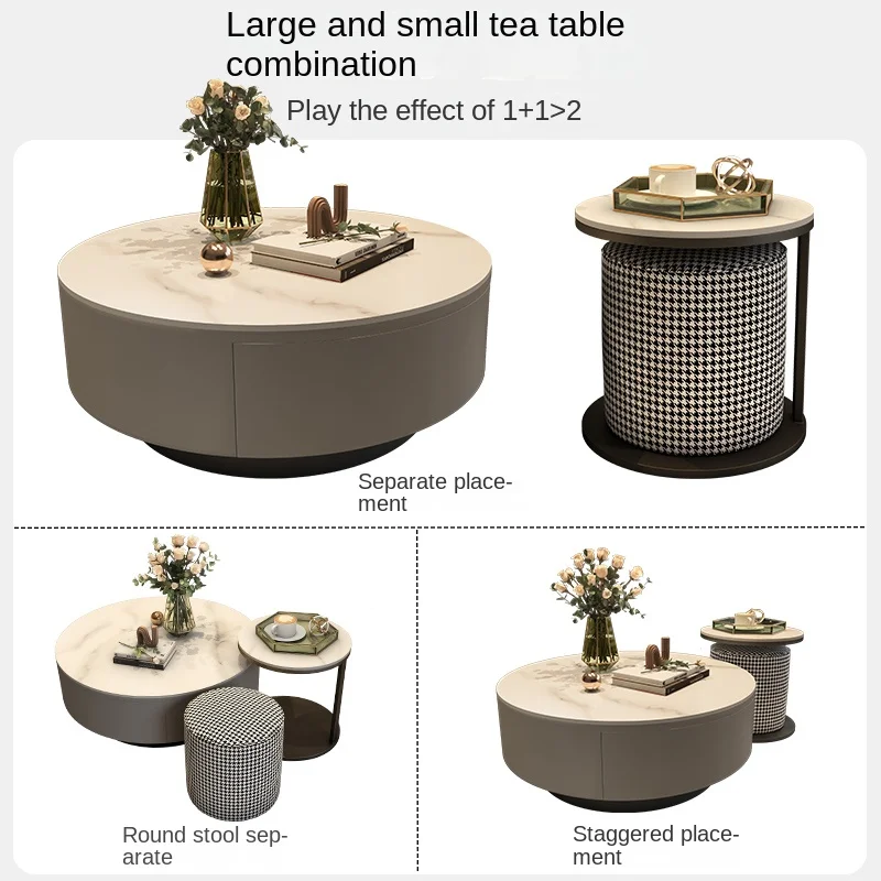 

YY Household Light Luxury Modern Simple Small Apartment Combination Minimalist Tea Table