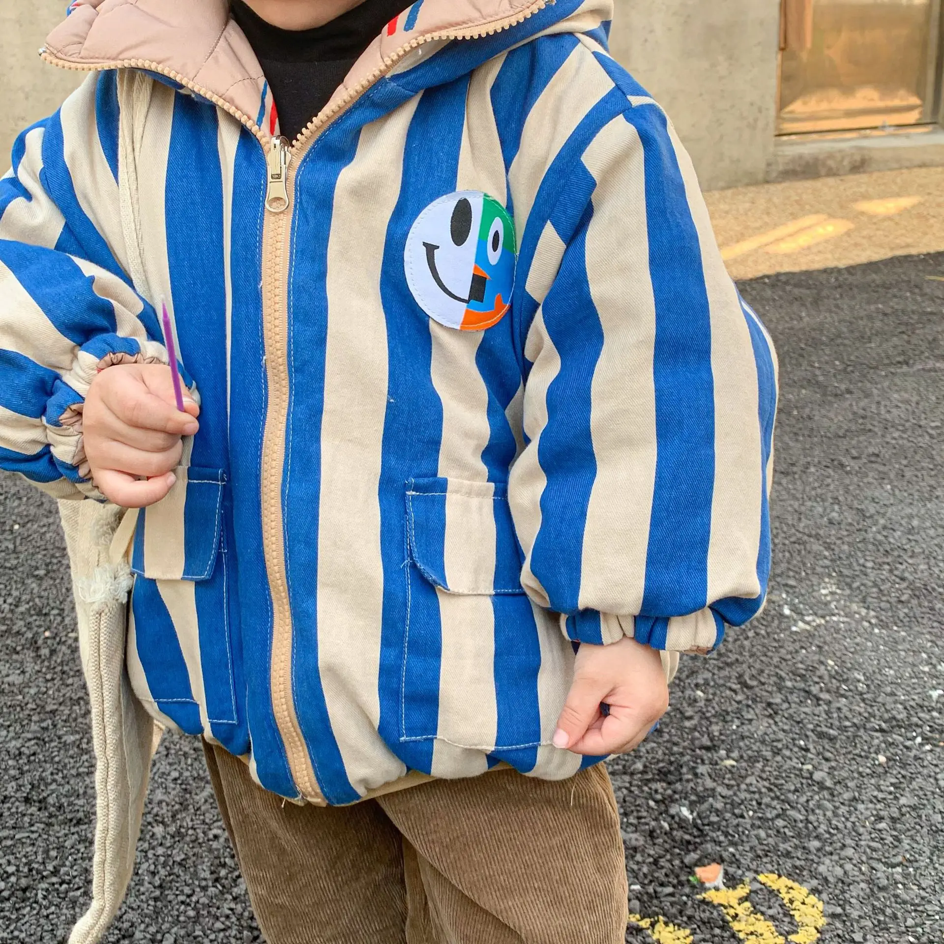 Cotton-padded Jacket Coat for Kids Boys Winter 1-11Year