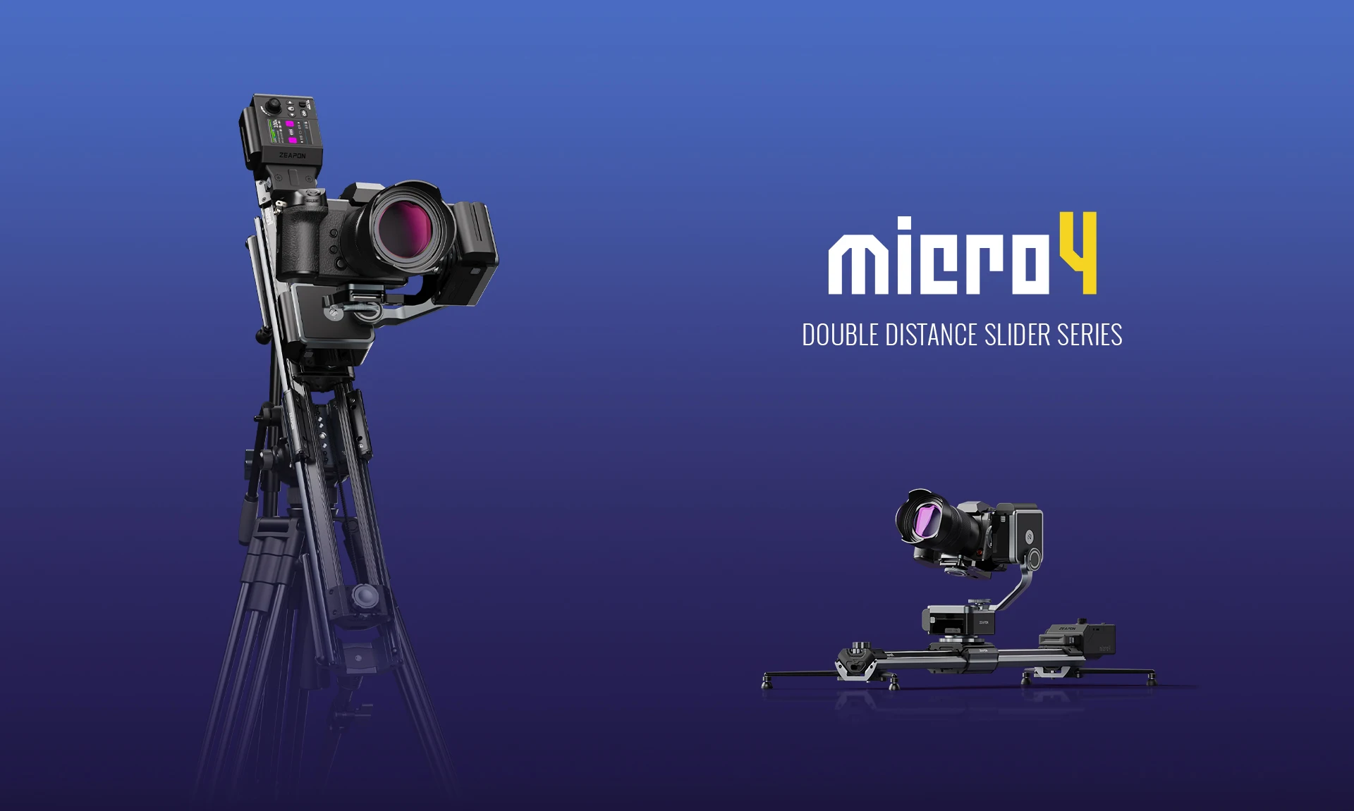ZEAPON Micro 4 E500 E700 E1000 Multi-axis Motorized Slider for DSLR Camera Video