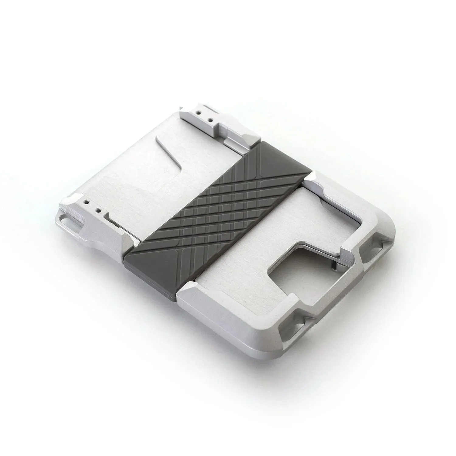 Slide Card Holder Rail Wallet Cash Organizer RFID Blocking Anodized Aluminum A1
