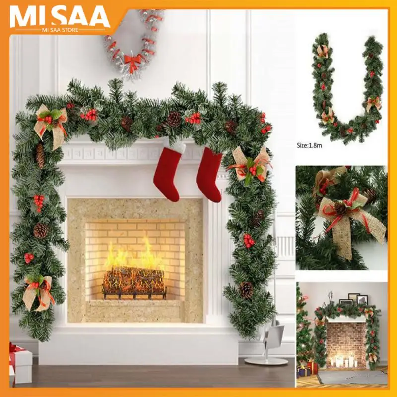 Christmas Wreath Rattan Artificial Vine Hanging Floral Garland Christmas Wreath Rattan Artificial Vine Hanging Floral Garland Christmas Decorations 2024 For Home Xmas Fireplace Door