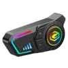 GEARELEC G1 Motorcycle Helmet Bluetooth Headset Hands Free Call IPX67 Waterproof 1000mAh Headset Speakers HiFi Stereo RGB Light