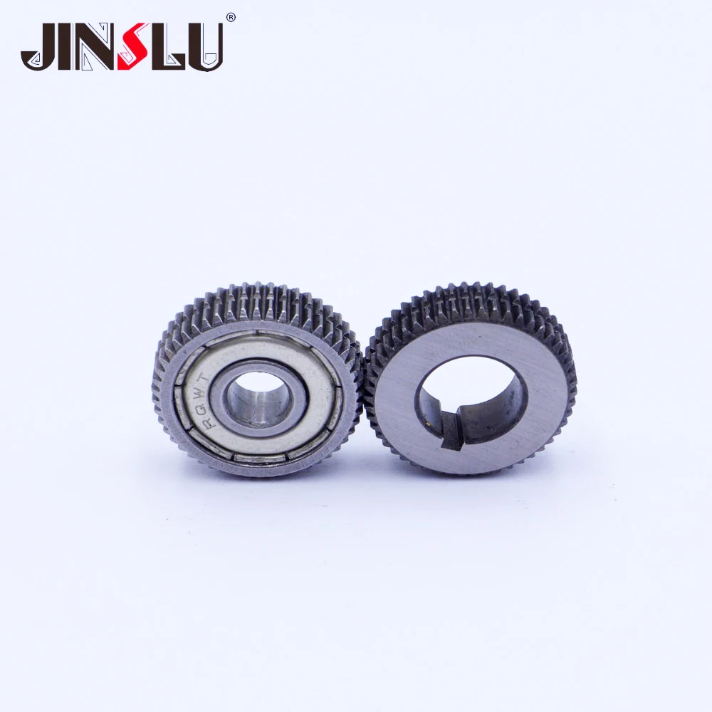 2pcs MIG Spool Gun 0.8-1.0mm Toothed Roller For Steel Wire Push Pull Feeder Aluminum Welding Torch |