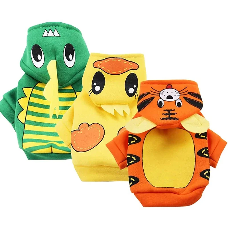 

Толстовка с капюшоном для собак, Свитера для щенков, для маленьких собак, зимняя осенняя одежда для собак чихуахуа, искусственная кошка, теплое флисовое пальто, наряд