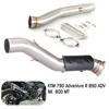 Motorcycle Exhaust Escape For KTM 790 890 Adventure R ADV NK800MT Exhaust Muffler Contact Middle Link Pipe