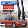 For BMW Z4 E89  2009-2017 Car Windshield Wiper U-type Soft Rubber Frameless Bracketless Car Wipers 22"+20" 1