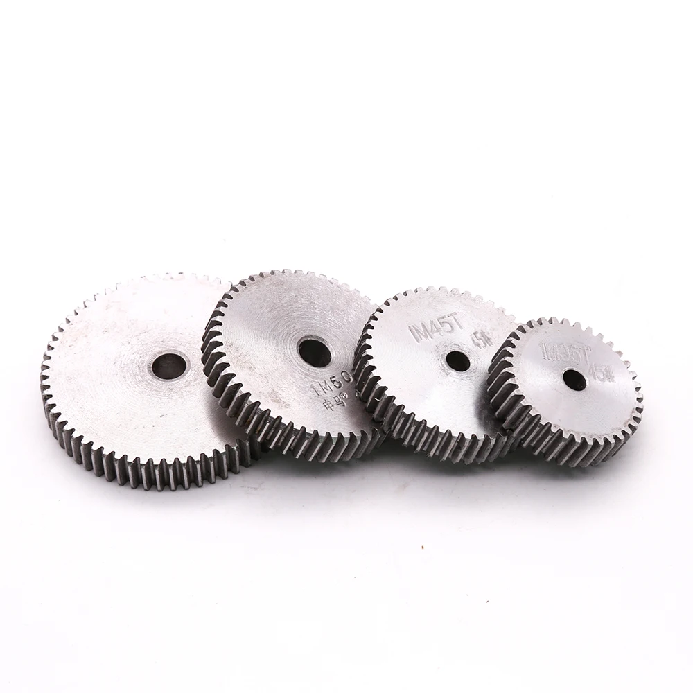 1Pcs 1M 28 Teeth ~ 43 Teeth Thickness 10mm 45# Steel Spur Gear Metal Gear 1Modulus Motor Pinion