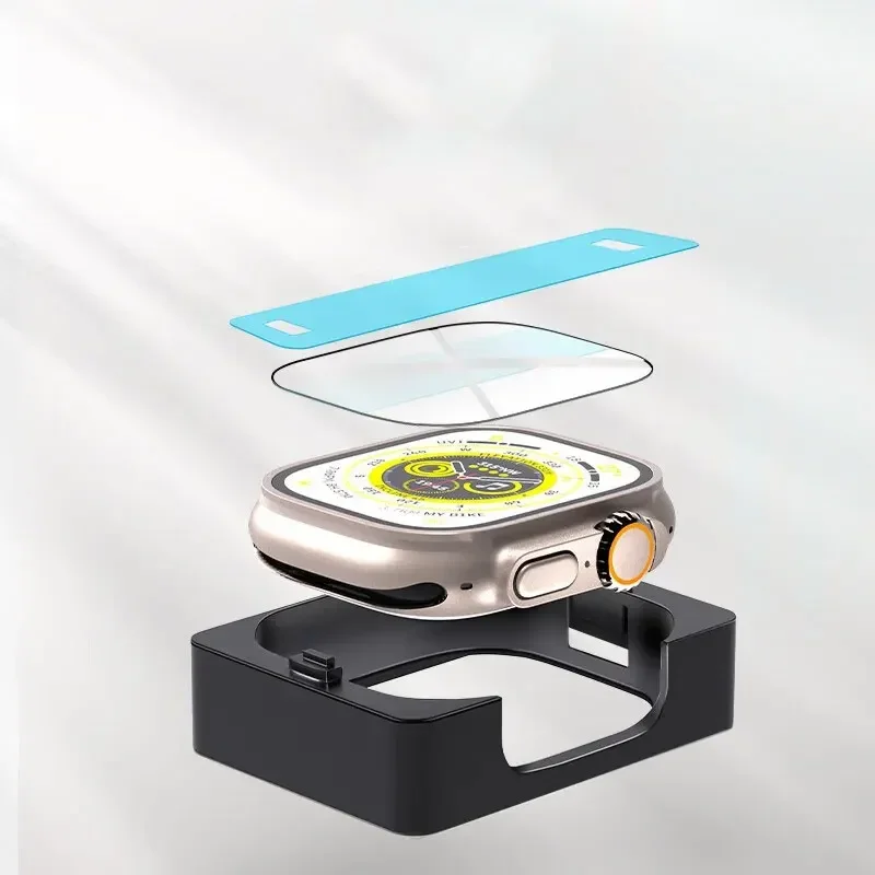 Install Tray Screen Protector Apple Watch Ultra Series 8 7 6 5 4 3 SE Protective iWatch 49mm 45mm 41mm 44mm 42mm 40mm 38mm watch screen protector