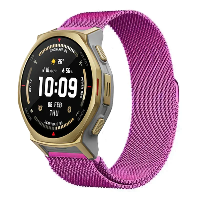 Stainless Steel Magnetic Milanese Strap - 22/20mm Metal Band