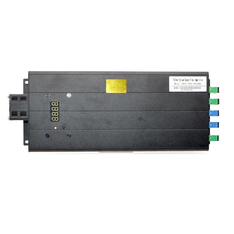 

Hot Sell High Power FTTH FTTB 4 Port 22 DBm Catv 1550nm Mini EDFA WDM Optical Power Amplifier