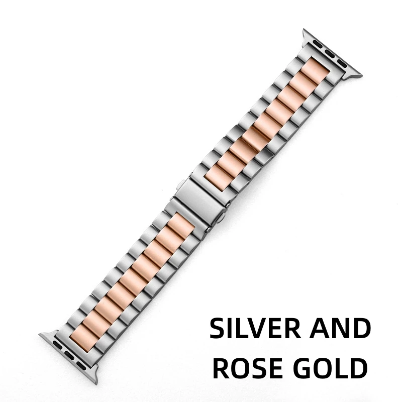 Elegant Stainless Steel Watch Strap - Premium Metal Belt