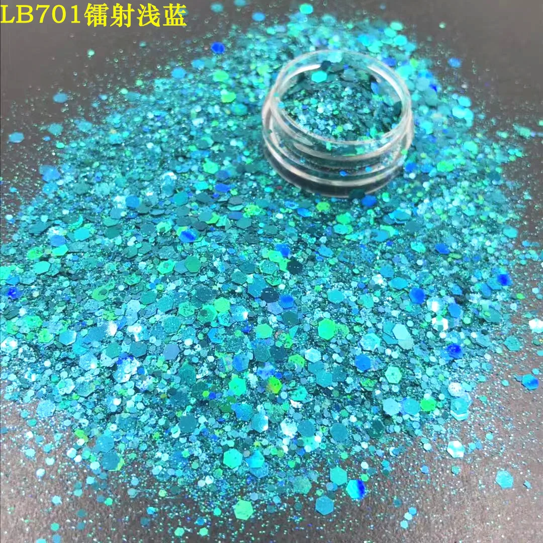24 Farben Holographischer Chunky Glitter, 24 Farben Laser-Nagelglitter-Flocken, Chunky Holographischer Laser-Nagelglitter – Detail 18