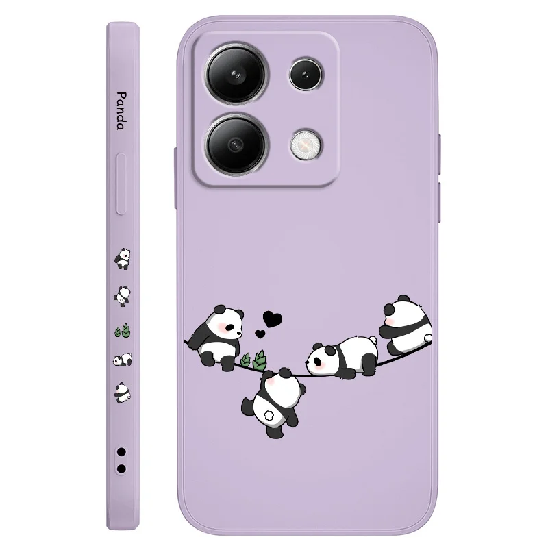 Adorable Baby Panda Liquid Silicone Phone Case Cover
