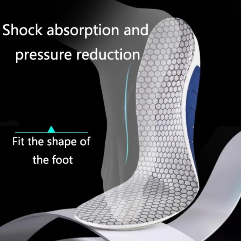 High-Performance Carbon Fiber Sport Insoles with Arch Support and Breathable, Antibacterial Comfort