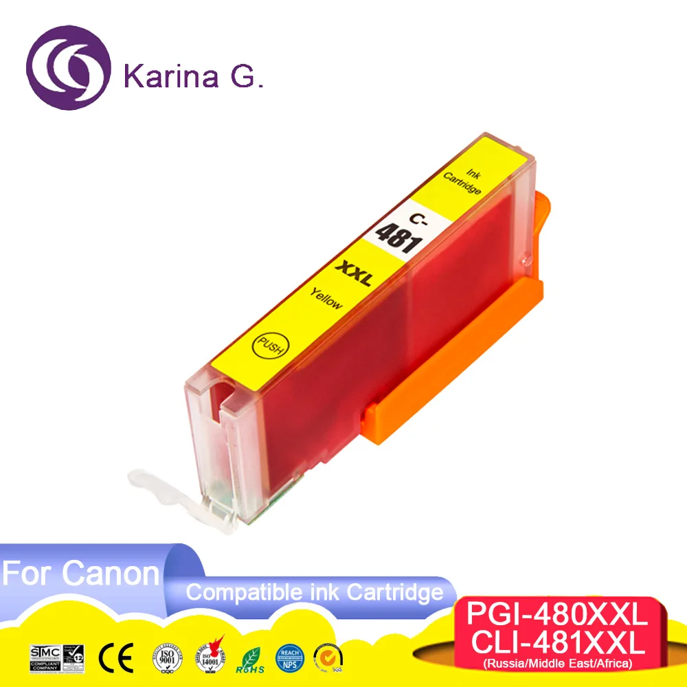 480 481 480XL 481XL PGI-480XL PGI480 CLI-481XL Premium Compatible Inkjet Ink Car