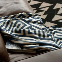 Nordic Throw Blanket Geometric Jacquard Knitted Blanket Bed Sofa Decorative Outdoor Camping Blanket Plaid Bedspread Tapestry 2