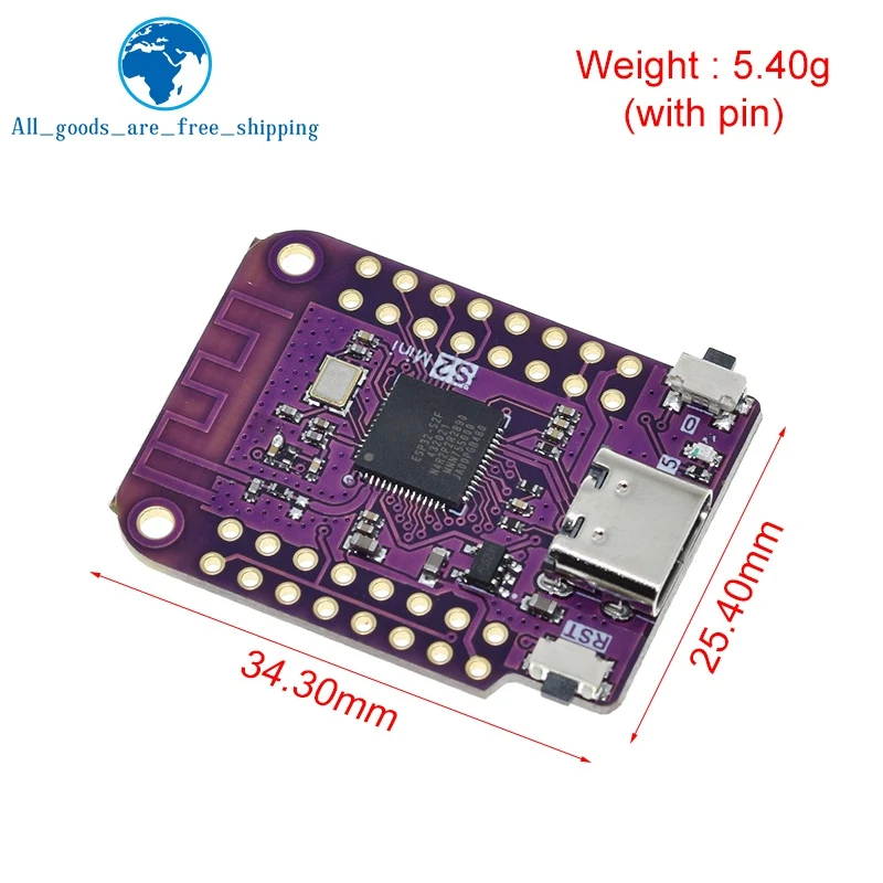Рисунок 3 - Мини Wi-Fi плата TZT ESP32 S2