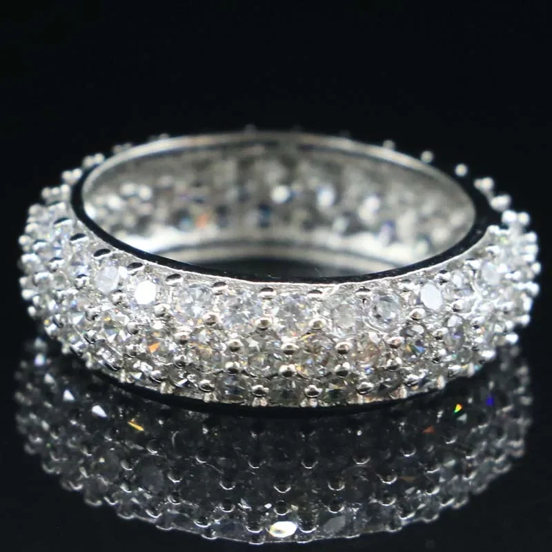 4g Customized 925 SOLID STERLING SILVER  Rings Tanzanite Orange Spessartine Kunzite Blue Turquoise Black White Sapphire Sz 6-11