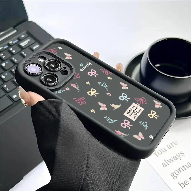 Bowknot Flower Silicone Soft Phone Case Cover