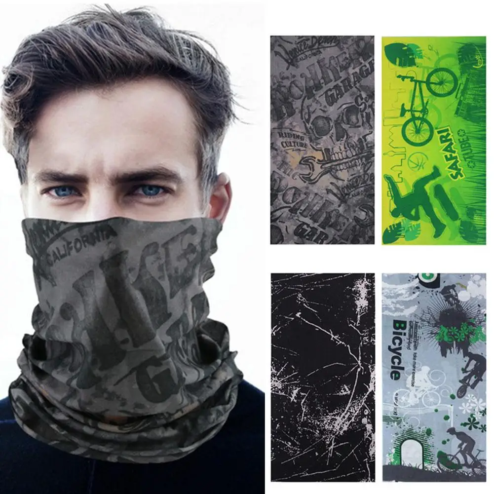 UV Protection Scarf Ice Silk Face Cover Mask Neck Tube Quick-drying Outdoor Fishing Cycling Magic Motorcycle Breathable Bandana