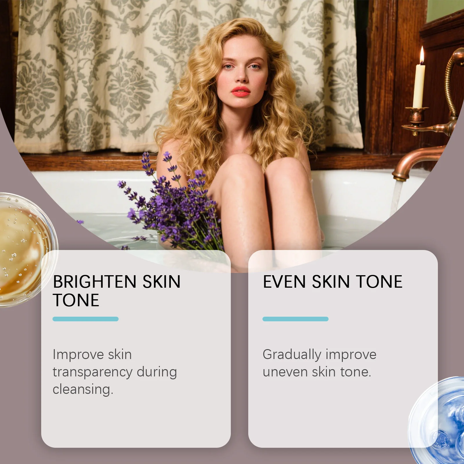 Turmeric Soap: Cleans Pores, Improves Skin Texture, Nourishes and Hydrates Body Skin, Suitable for Full Body Use