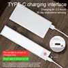 LED Night Light 20/30/40/60CM Motion Sensor Wireless USB Cabinet Night Light Wardrobe Lamp For Kitchen Cabinet Bedroom Wardrobe 4