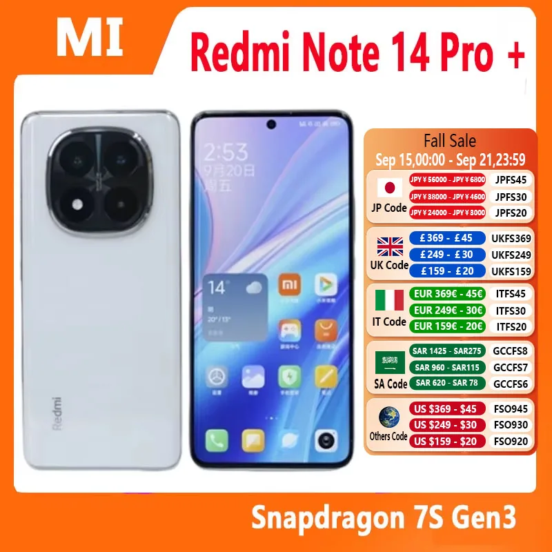 Original Xiaomi Redmi Note 14 Pro Plus 5G Chinese Version