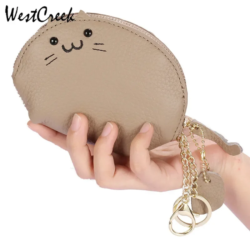 

Genuine Leather Women Wallet Ins Female Short Small Slim Wallets Cute Coin Purse 2020 Mini Zipper Pocket